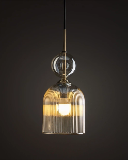 Підвісний світильник, люстра TK Lighting 11039 Sophia E14 1x10W IP20 янтарний - зображення 2