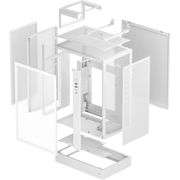 Корпус Deepcool CH170 PLUS без БЖ White (R-CH170-WHNGM0-G) - изображение 10