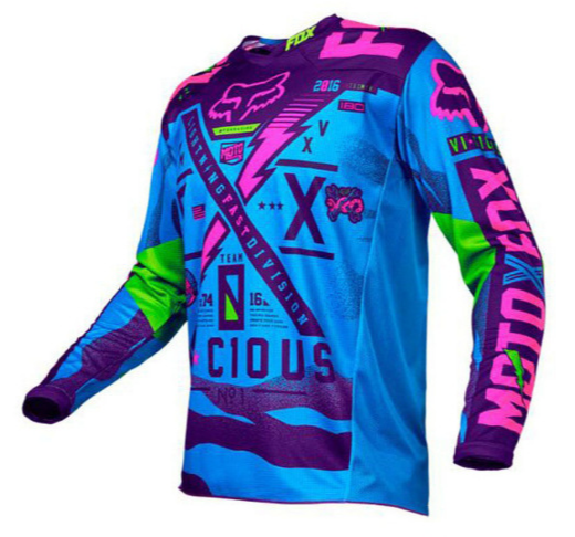 Джерси для мотокросса и эндуро Fox Racing 180 (Blue/Purple/Pink) Размер: ХЛ - изображение 2