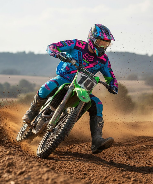 Джерси для мотокросса и эндуро Fox Racing 180 (Blue/Purple/Pink) Размер: ХЛ - изображение 5