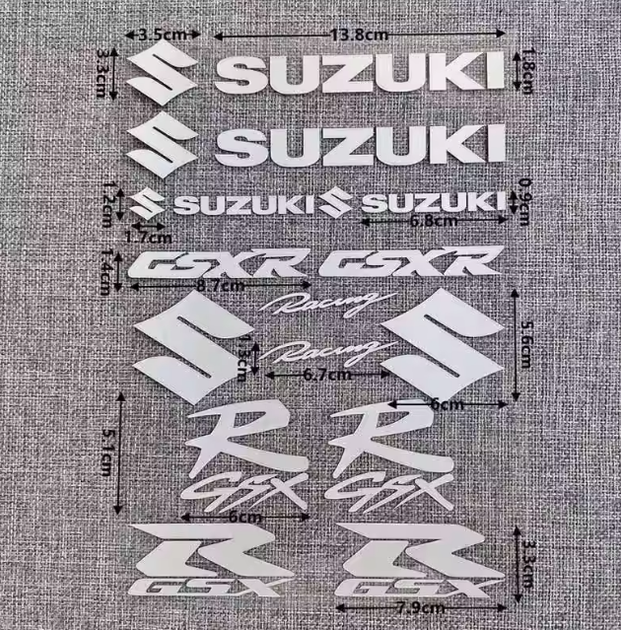 Набор 3D Наклеек/ Эмблем Suzuki GSX-R - Обновите свой Байк! - Фото 2 Набор 3D Наклеек/ Эмблем Suzuki GSX-R - Обновите свой Байк! - изображение 2