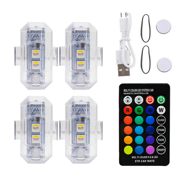 Набір тюнінгу RGB LED (4 модулі) — Повне підсвічування для авто, мото та квадрокоптерів - зображення 7