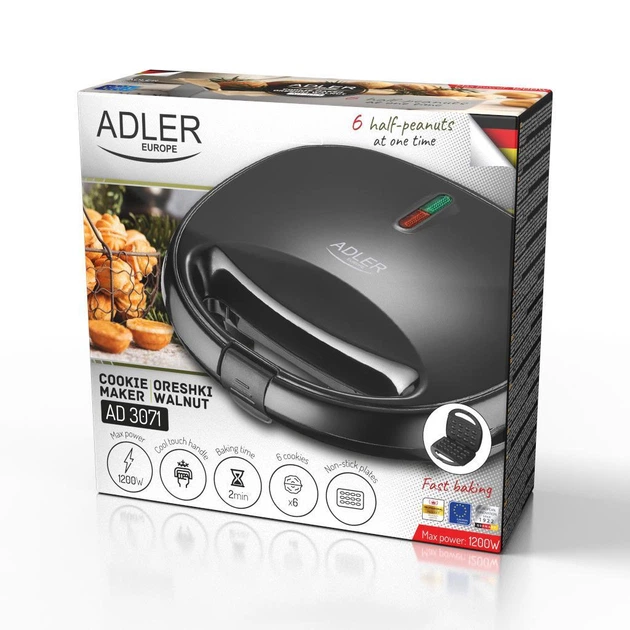 Горешница Adler AD 3071 700 Вт 7 форм для выпекания - изображение 5