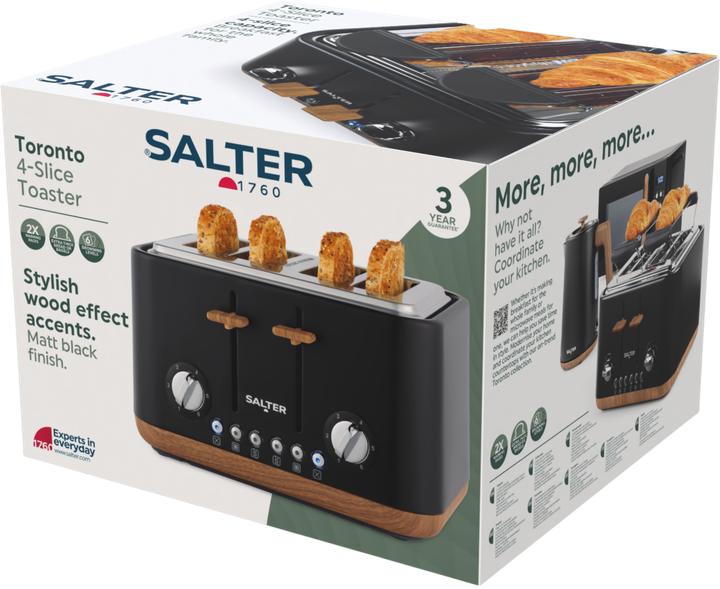 Toster SALTER Toronto EK5823BLKVDE - obraz 5