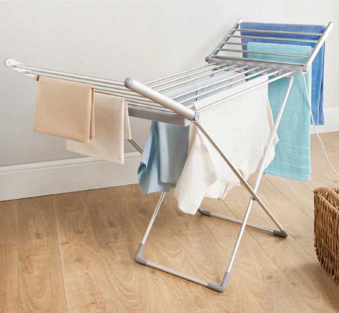 Электрическая сушилка для белья напольная Clothes Dry 230W с обогревом боковых крыльев Rainberg PRO 148х54х73 (RA-0149) - изображение 2