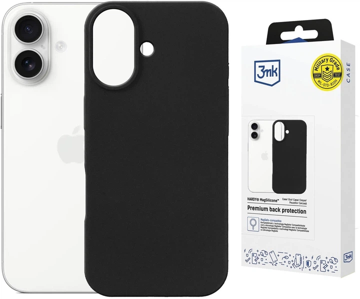 Панель 3MK Hardy MagSilicone для Apple iPhone 17 Black (5903108664325) - зображення 7