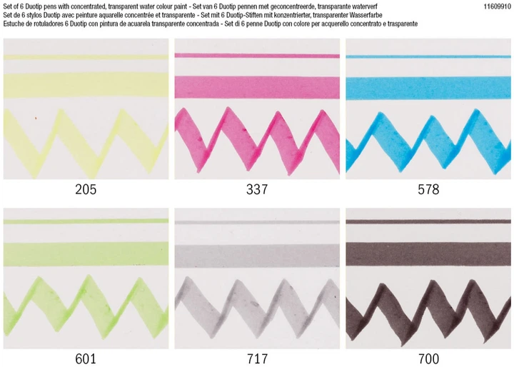 Набір маркерів Talens Art Creation Ecoline Duotip Basic 6 шт. (8712079470029) - зображення 4