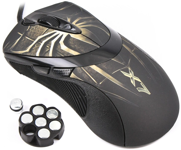 Mysz gamingowa przewodowa A4Tech EVO XGame Laser Oscar X747 Brown Fire A4TMYS29980 brązowa (4711421804639) (955555907862484) - Outlet - obraz 4