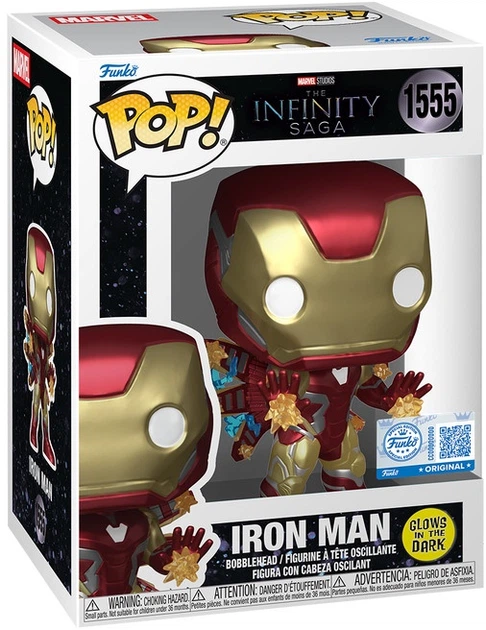 Фігурка Funko POP! Marvel Endgame Залізна людина Glow 10 см FNK88664 (889698886642) - зображення 2