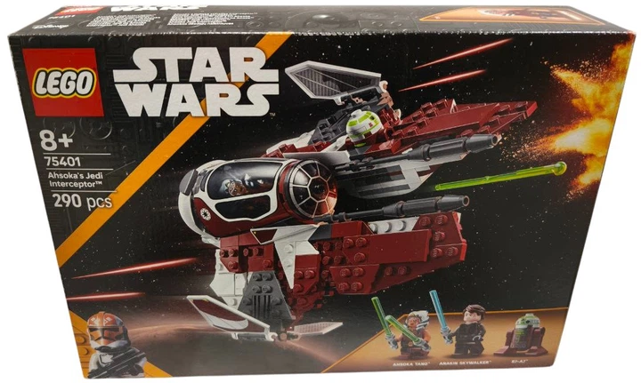 Zestaw klocków LEGO Star Wars Interceptor Jedi Ahsoki 290 elementów (75401) (955555914957475) - Outlet - obraz 6