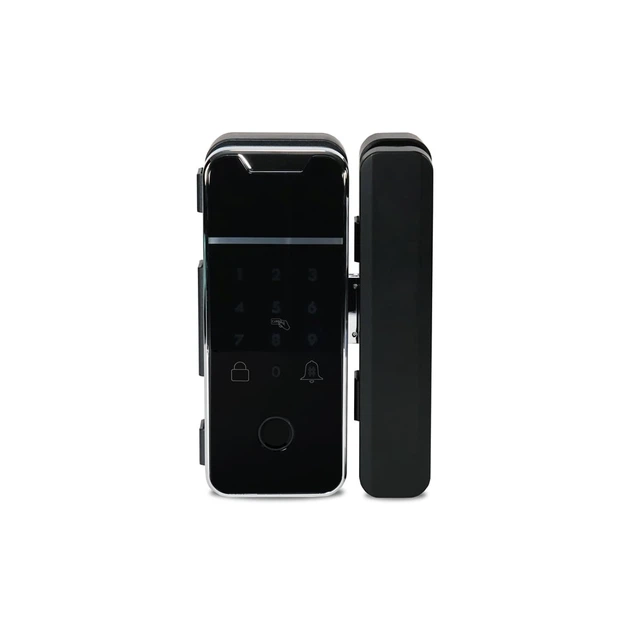 Замок биометрический автономный на стеклянную дверь Trinix TRL-3307BTG с Bluetooth, считывателем отпечатков пальцев и карт Mifare (65-00042) - изображение 2