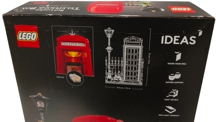 Zestaw klocków LEGO Ideas Czerwona londyńska budka telefoniczna 1460 elementów (21347) (955555915361990) - Outlet - obraz 5