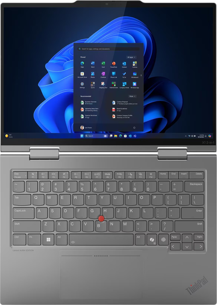 Ноутбук Lenovo ThinkPad X1 2-in-1 G10 Aura Edition (21NU007NMX) Grey - зображення 10