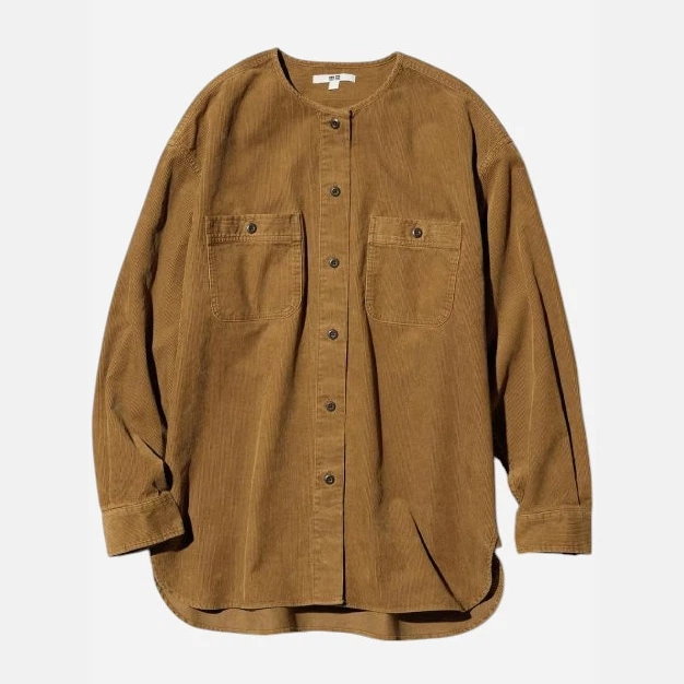 Вельветовая куртка женская Uniqlo 250745973 XL Коричневая (1159852085) - Фото 4 Вельветовая куртка женская Uniqlo 250745973 XL Коричневая (1159852085) - изображение 4