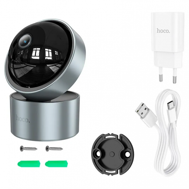 Камера видеонаблюдения HOCO D5 Indoor PTZ 3MP, Wi-Fi, FHD, IP54, Микрофон - изображение 5