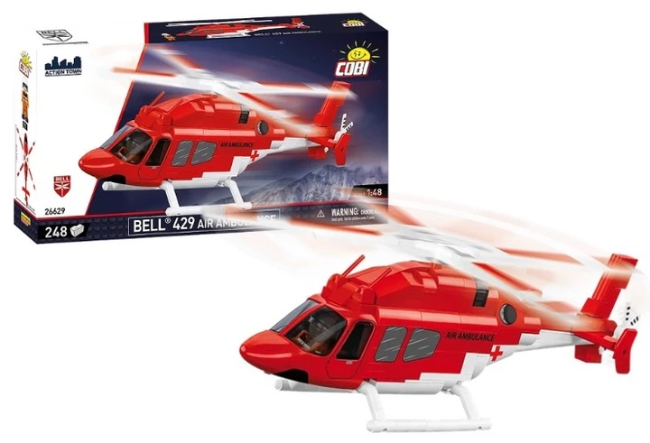 Конструктор Cobi Bell 429 Вертоліт швидкої допомоги 248 шт (COBI-26629) (5902251266295) - зображення 1