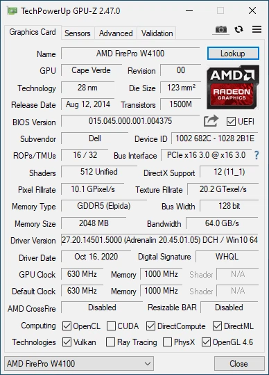 Игровой ПК Dell Inspirion 3650 / Intel Core i3-6100 (2 (4) ядра по 3.7 GHz) / 8 GB DDR3 / 512 GB SSD / AMD FirePro W4100, 2 GB GDDR5, 128-bit / Wi-Fi+Bluetooth / DVD / Win 10 Home Lic б/у - изображение 7