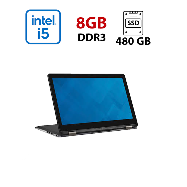 Ультрабук-трансформер Dell Inspiron 15-7568 / 15.6" (1920x1080) IPS / Intel Core i5-6200U (2 (4) ядра по 2.3 - 2.8 GHz) / 8 GB DDR3 / 480 GB SSD / Intel HD Graphics 520 / WebCam / Windows 10 Lic б/у - Фото 1 Ультрабук-трансформер Dell Inspiron 15-7568 / 15.6" (1920x1080) IPS / Intel Core i5-6200U (2 (4) ядра по 2.3 - 2.8 GHz) / 8 GB DDR3 / 480 GB SSD / Intel HD Graphics 520 / WebCam / Windows 10 Lic б/у - изображение 1