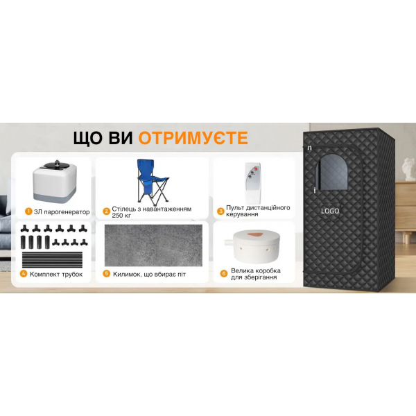Каркасная паровая сауна Moltis Relax для дома MRAT-10184 10045 - изображение 4