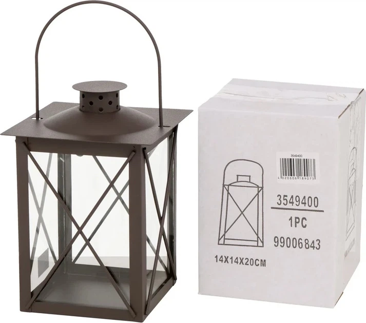 Lampion Boltze Farol metalowy Brązowy 20 cm (4020606189073) - obraz 2