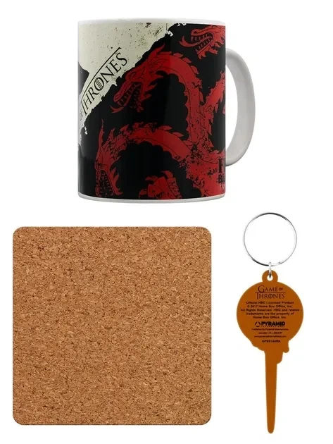 Pyramid International Game of Thrones: Stark & Targaryen Mug Set (чашка, підставка, брелок) - Фото 4 Pyramid International Game of Thrones: Stark & Targaryen Mug Set (чашка, підставка, брелок) - зображення 4