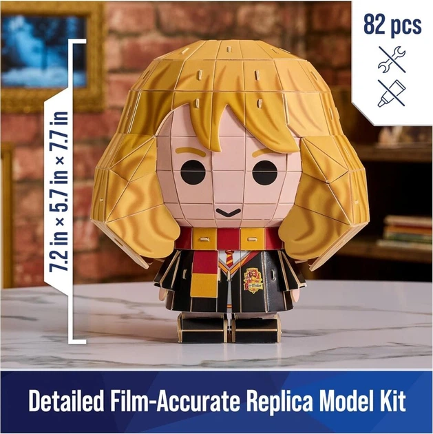 Пазл 4D Build Harry Potter 3D Hermione Granger картон Гаррі Поттер Герміона 82 шт. - зображення 3