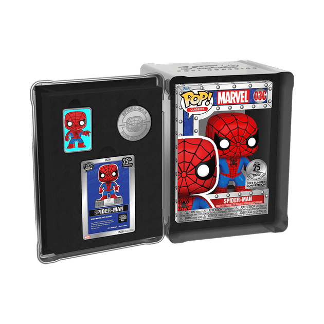 Набір Funko Marvel SpiderMan 25th Anniversary Людина павук фанко Limited Edition метал.бокс - Фото 5 Набір Funko Marvel SpiderMan 25th Anniversary Людина павук фанко Limited Edition метал.бокс - изображение 5