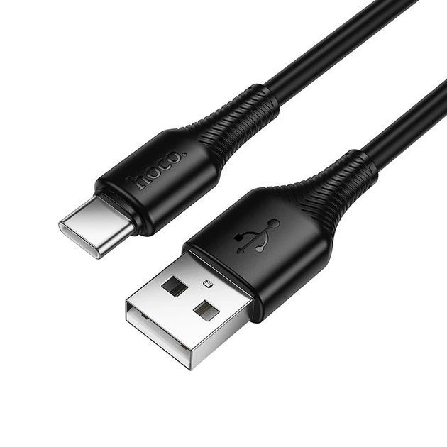 USB кабель для швидкої зарядки HOCO X120 Type-C 15w 1 м Чорний - зображення 2