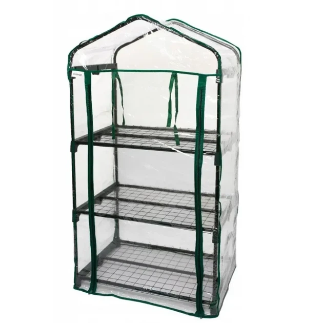Парник 3 ярусный вертикальная теплица 49x68x128 см Helper HP 1121 балконный парник для цветов рассады и растений мини оранжерея для выращивания зелени домашняя теплица на балкон лоджию террасу в квартире - Фото 3 Парник 3 ярусный вертикальная теплица 49x68x128 см Helper HP 1121 балконный парник для цветов рассады и растений мини оранжерея для выращивания зелени домашняя теплица на балкон лоджию террасу в квартире - изображение 3