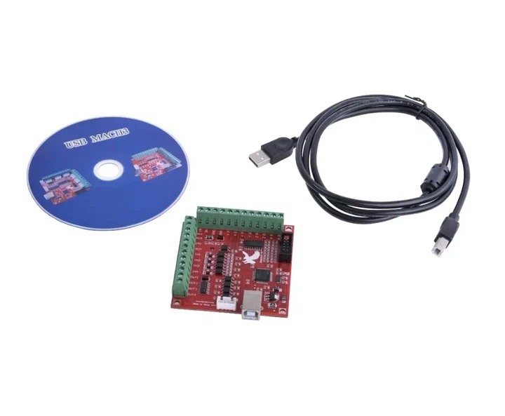 Интерфейсная плата USB MACH3 на 4 оси (100 КГц) с кабелем и диском - изображение 10