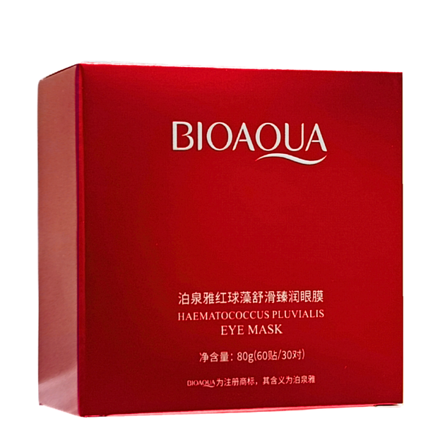 Патчі під очі проти темних кіл та набряків Bioaqua Haematococcus Pluvialis 60 шт (BQY4858) - изображение 3