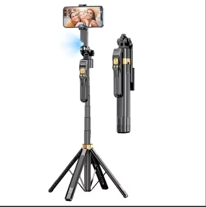 Розумний Штатив Із Датчиком Руху CL11P 1.8м Remote Чорний - Фото 1 Розумний Штатив Із Датчиком Руху CL11P 1.8м Remote Чорний - изображение 1