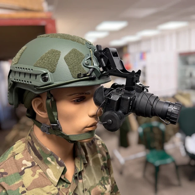 ПНБ, Бінокуляр нічного бачення AGM PVS-7 NL1, Gen 3, зелений фосфор, кріплення на шолом, футляр - зображення 8