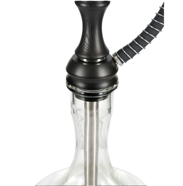 Кальян Aroma Hookah X-Ray Black 57 см Арома Хука Х Рэй нержавеющая сталь диффузор стеклянная колба на уплотнителе - изображение 3