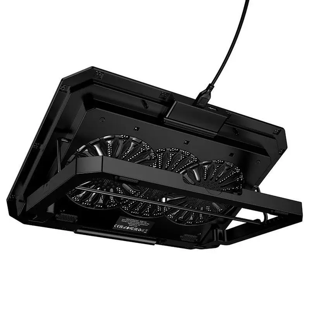 Подставка под ноутбук Hoco GA4 Jade Cooling Stand 12-17" черная - Фото 2 Подставка под ноутбук Hoco GA4 Jade Cooling Stand 12-17" черная - изображение 2