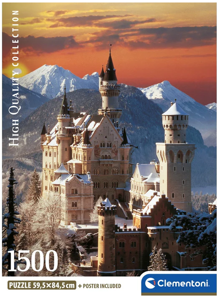 Пазл CLEMENTONI: HIGH QUALITY COLLECTION — ЗАМОК НОЙШВАНШТАЙН (1500 елементів) 31716 - зображення 4