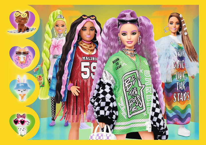 Пазл 4 в 1 Barbie: Веселий світ Барбі - 35, 48, 54, 70 елементів Trefl 34626 - зображення 3