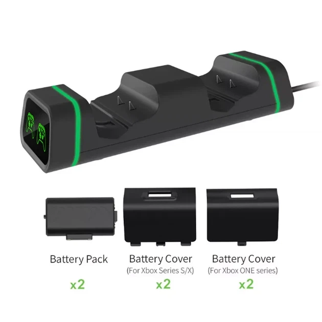 Аккумуляторные батареи Dobe и док станция для геймпадов Xbox Series X S One S 800 mAh с индикацией заряда Черный - Фото 3 Аккумуляторные батареи Dobe и док станция для геймпадов Xbox Series X S One S 800 mAh с индикацией заряда Черный - изображение 3