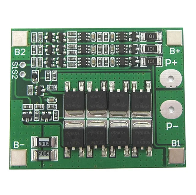Плата захисту BMS 3S контролер заряду/розряду Li-Ion 18650 25A 12.6V з балансуванням (0067) - зображення 3