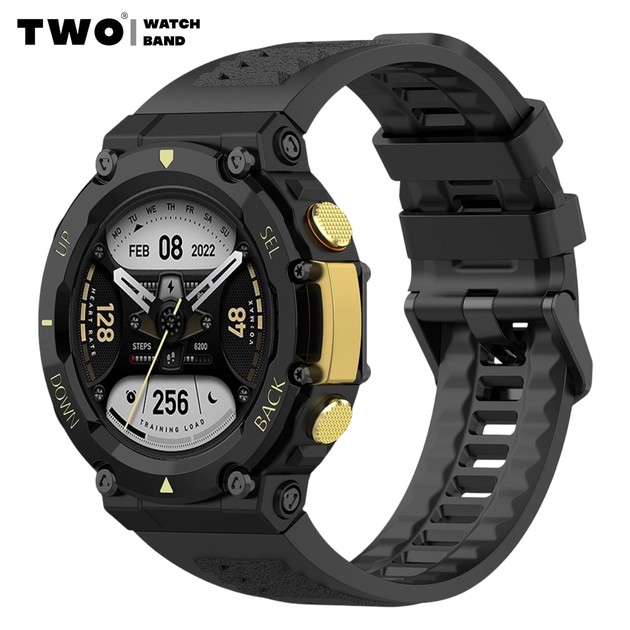 Ремінець для Amazfit T-Rex 2 (А2169/ А2170) Black - Фото 1 Ремінець для Amazfit T-Rex 2 (А2169/ А2170) Black - зображення 1