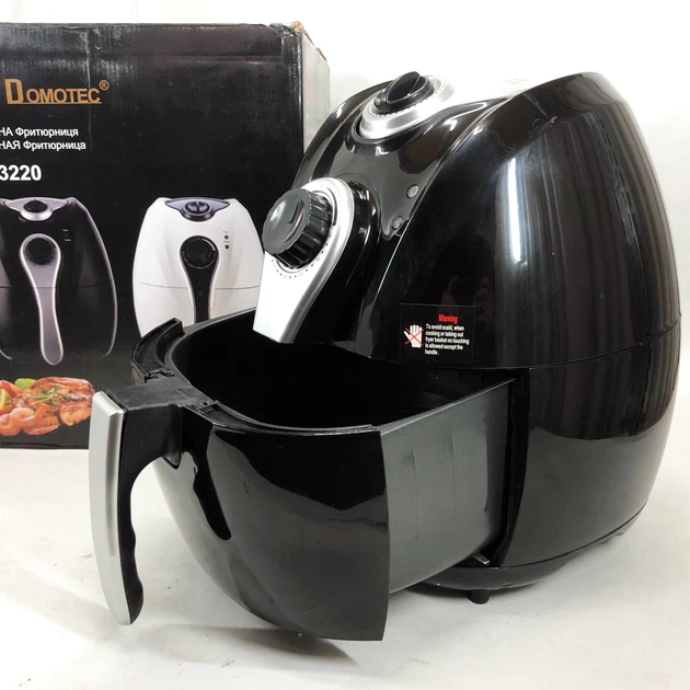 Аерофритниця Мультипіч Аерогриль Domotec MS-3220 1300Вт 4.5л Безмасляна з Таймером Black - зображення 14