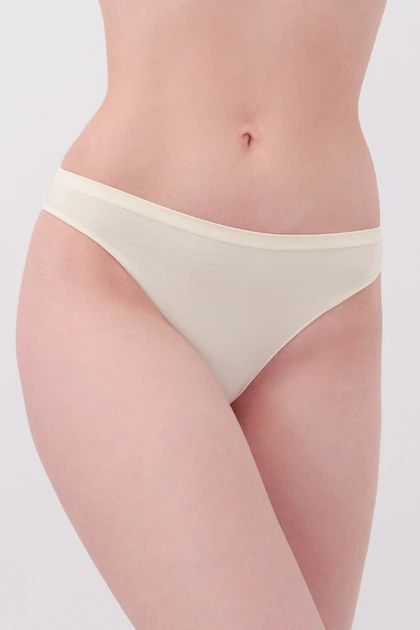 Трусы бразилиана женские бесшовные Giulia BRASILIAN BRIEFS COLOR S/M White-vanilla, трусики из микрофибры на каждый день, заниженная посадка - Фото 2 Трусы бразилиана женские бесшовные Giulia BRASILIAN BRIEFS COLOR S/M White-vanilla, трусики из микрофибры на каждый день, заниженная посадка - изображение 2