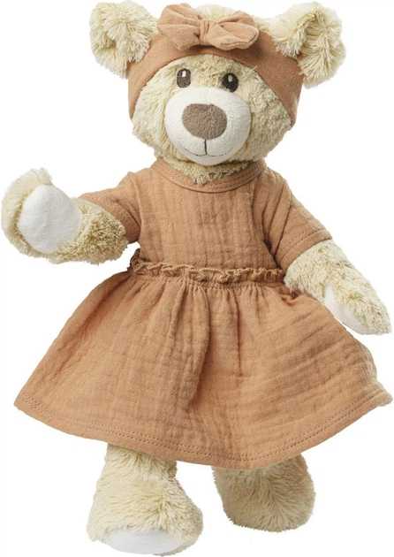 Sukienka dla lalki Heless z falbankami Brązowa 28-35 cm 1520432 (4001949014253) - obraz 3
