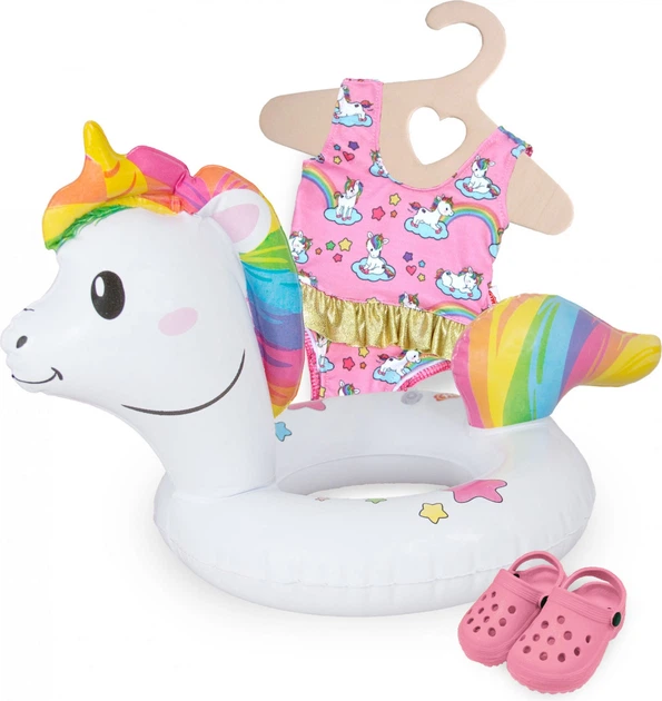 Zestaw do pływania dla lalek Heless Jednorożec 35-45 cm 1520171 (4001949000669) - obraz 4