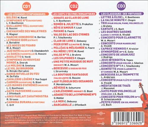 Музичний CD диск Various - Classique (3CD) (Фірмовий) - Фото 2 Музичний CD диск Various - Classique (3CD) (Фірмовий) - изображение 2