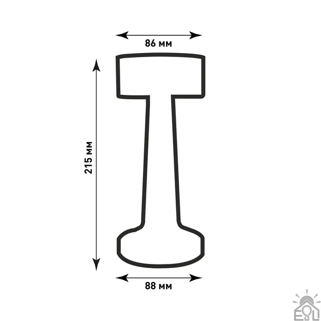 Настольная лампа сенсорная светодиодная ESLLSE DOWN LIGHT с аккумулятором 1200 mA Серебристая 10317 - изображение 2
