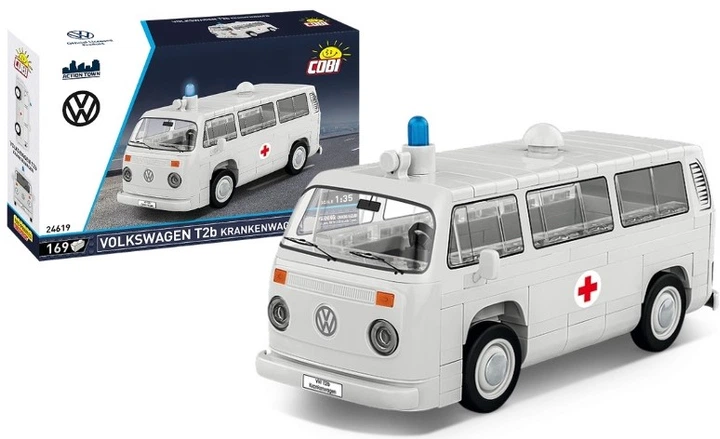 Klocki konstrukcyjne Cobi Volkswagen T 2 a Krankenwagen 169 szt (COBI-24619) (5902251246198) - obraz 2