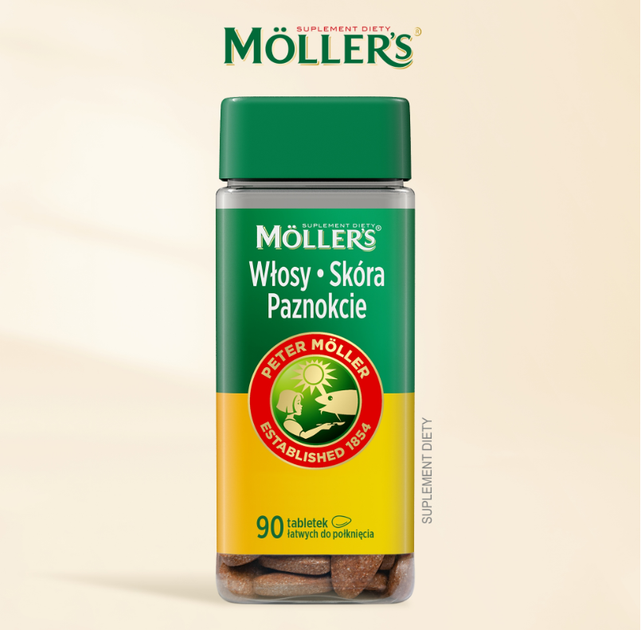 Моллерс (Mollers) Волосы, Кожа и Ногти - витаминно-минеральный комплекс с биотином и кремнием, 90 таблеток - Фото 2 Моллерс (Mollers) Волосы, Кожа и Ногти - витаминно-минеральный комплекс с биотином и кремнием, 90 таблеток - изображение 2