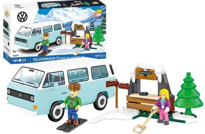 Klocki konstrukcyjne Cobi Volkswagen T 3 Winter Adventure 189 szt (COBI-24639) (5902251246396) - obraz 2