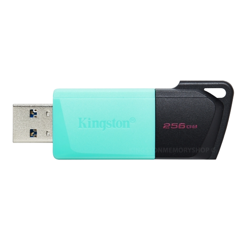 Флешка 256Гб USB 3.2 чорний/бірюзовий DT Exodia M Kingston - изображение 3